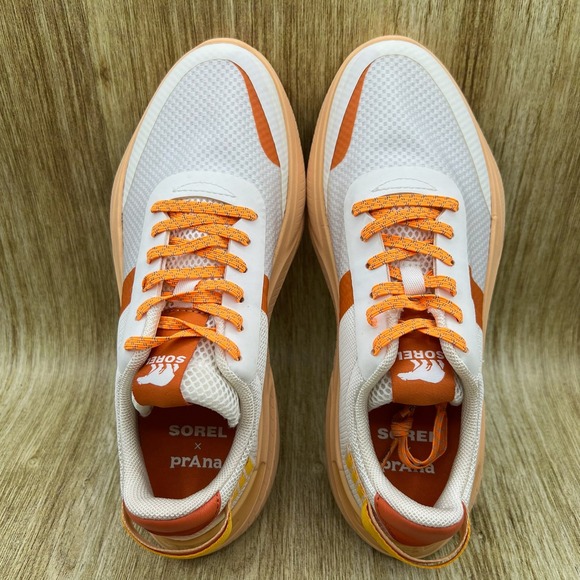 Sorel x Prana Explorer Blitz Women's Size 9.5 Lace Sea Salt Chalk Shoes Sneakers - Picture 6 of 10